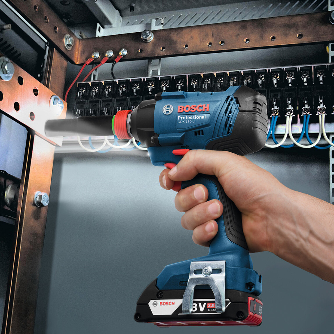   Bosch GDX 180LI 18V 2Ah. Profesyonel Akülü Somun Sıkma  