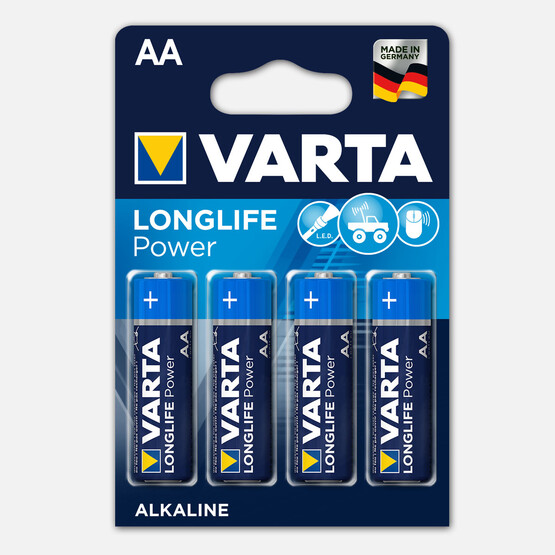 Varta Longlife Power  4 AA Alkalin Pil 