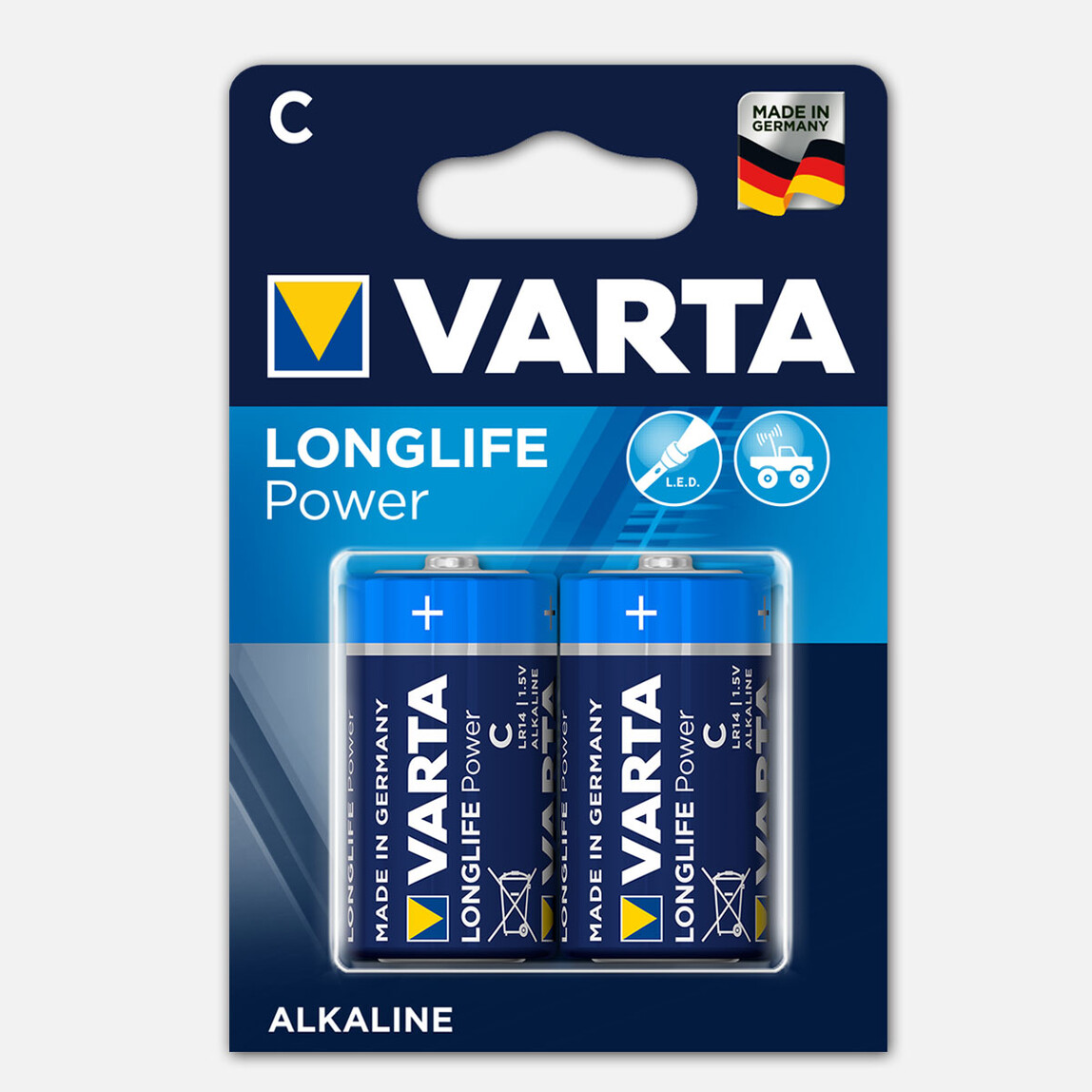    Varta Longlife Power  2 C Alkalin Pil  