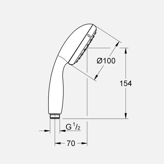 Grohe Vitalio Go 1F El Duşu  