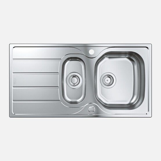 Grohe K200 Damlalıklı Paslanmaz Çelik Eviye 96,6x50cm