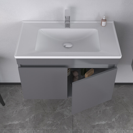 Bonitobagno Capri 80 cm Banyo Dolabı Alt Modül Beyaz