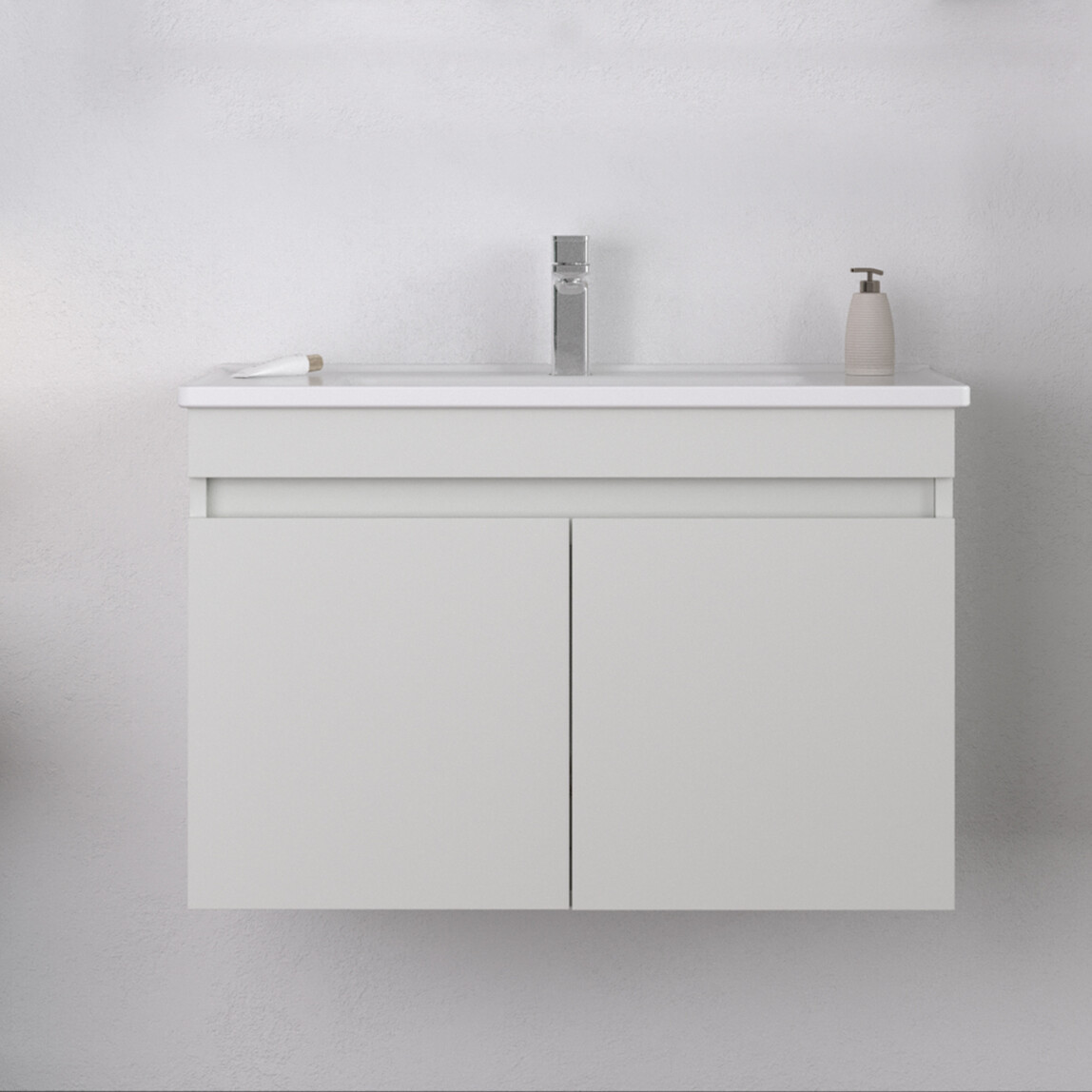    Bonitobagno Capri 80 cm Banyo Dolabı Alt Modül Beyaz 