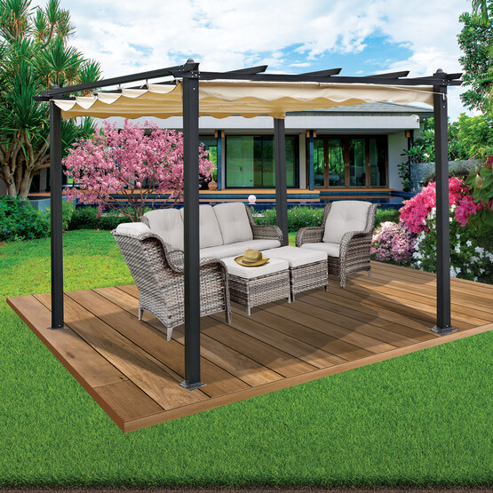 Sunfun Steel Gazebo Parti Çadırı Bej 