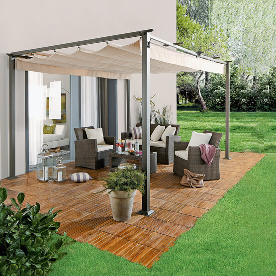 Sunfun Çardak Gazebo Bej  