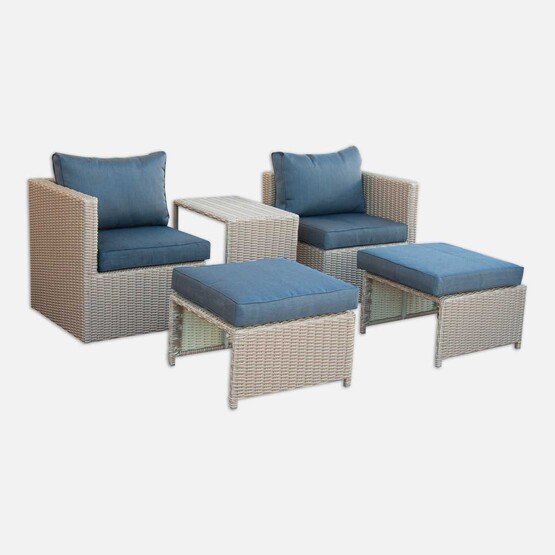 Sunfun Side Rattan Oturma Grubu Bej 