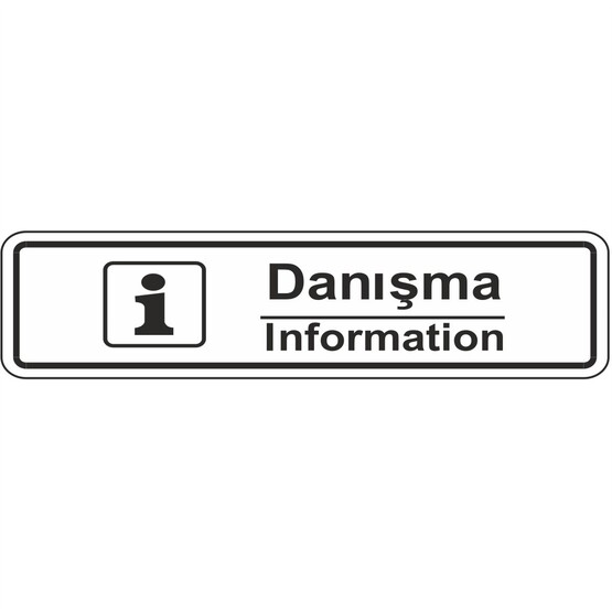 Extra Fix 7x24 cm Pvc Danışma-Informatıon  