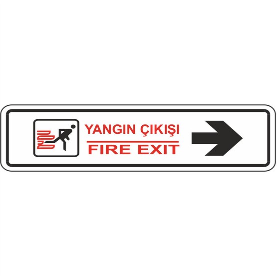 Extra Fix 7x24 cm Pvc Yangın Çıkışı-Sağ  