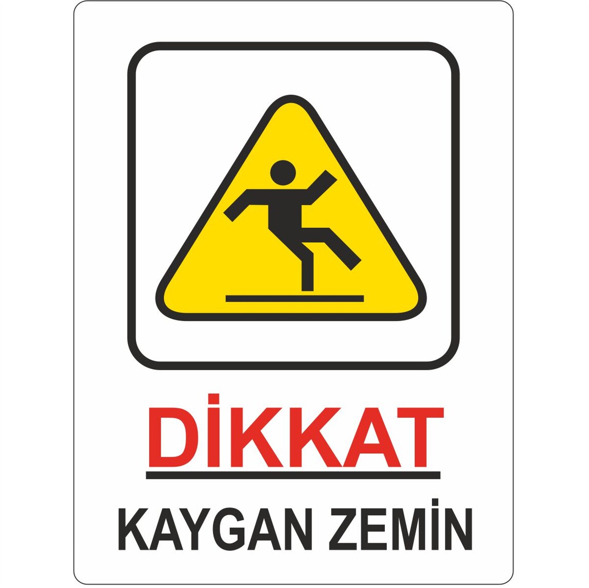    Extra Fix Uyarı Levhası Pvc Dikkat Kaygan Zemin   