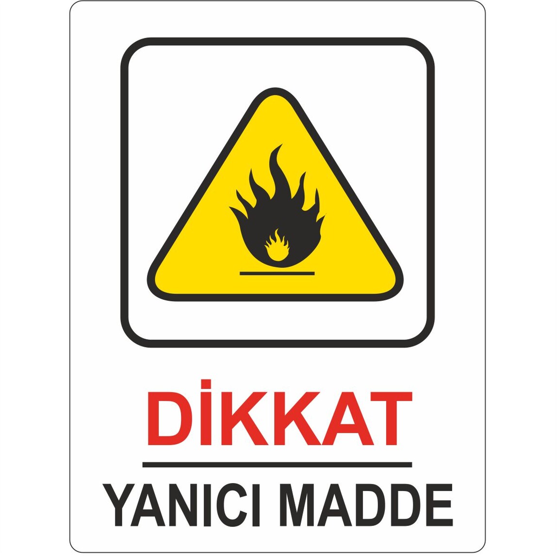    Extra Fix 25x35 cm Pvc Dikkat Yanıcı Madde   