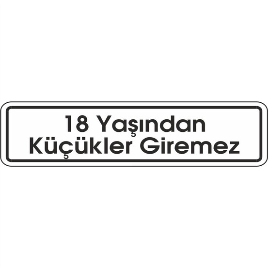 Extra Fix 7x24 cm Pvc 18 Yaş Küçük Giremez  