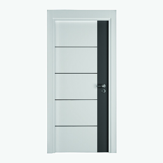 Woodest Antik Beyaz Fugalı 80x198 cm Melamin Kanat