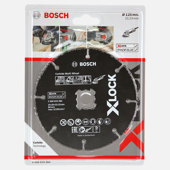 Bosch X-LOCK Carbide Multi Wheel Kesici Disk 125 mm 