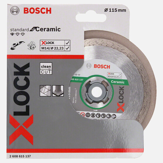 Bosch X-LOCK Standard for Ceramic Elmas Kesici Disk 115 mm 