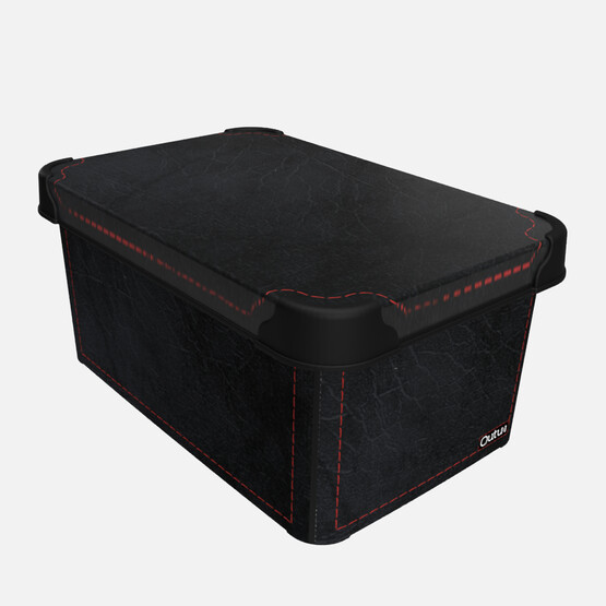 Qutu Style Box Deri Antrasit 5 Litre 