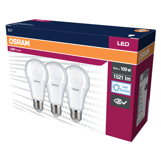 Osram Klasik Ampul 13 W Beyaz Klasik E27 Duy 3'lü Led Ampul  
