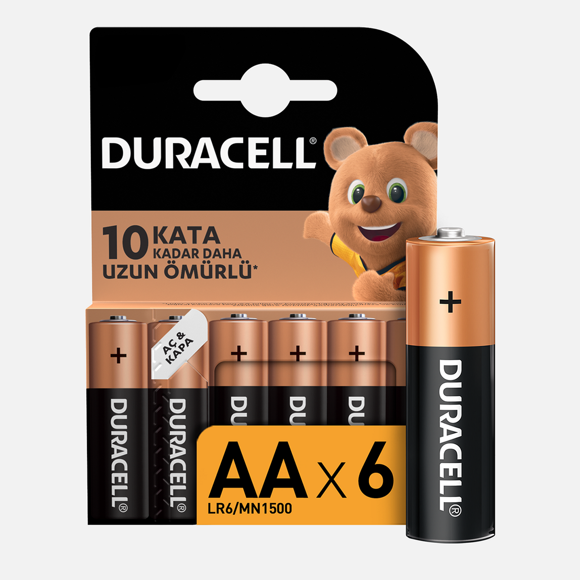    Duracell Basic Kalem Pil 6'Lı AA  