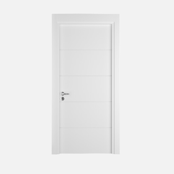 Woodest F01 Pvc Beyaz 80x198 cm Fugalı Kanat