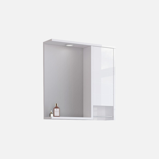 Bonitobagno Göksu Aynalı 66 cm Banyo Dolabı Üst Modül Beyaz