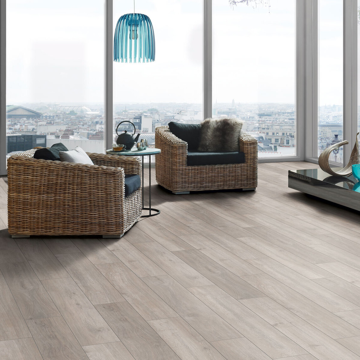    Euro Home Gümüş Meşe Laminat Parke  