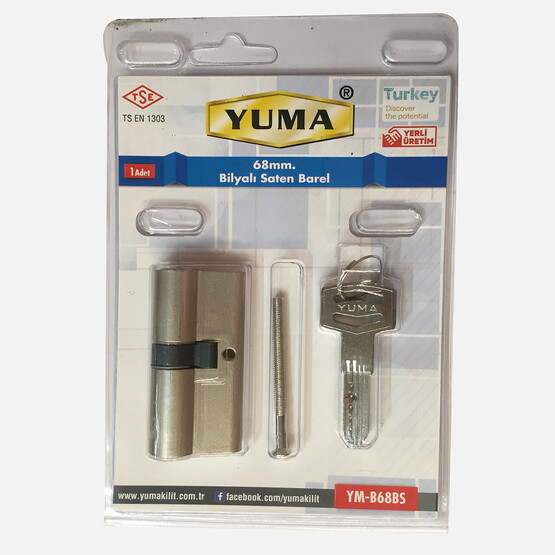 Yuma Bilyalı Barel Saten 68 mm 3 Anahtarlı 