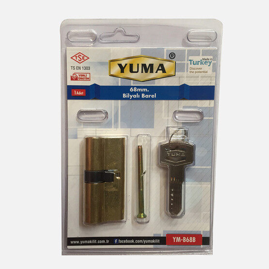 Yuma Bilyalı Barel Sarı 68 mm 3 Anahtarlı 