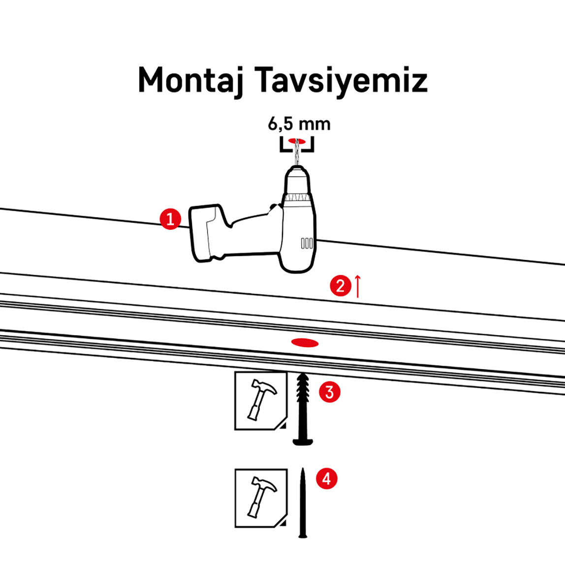    Slimflex Çivili Korniş Dübeli 