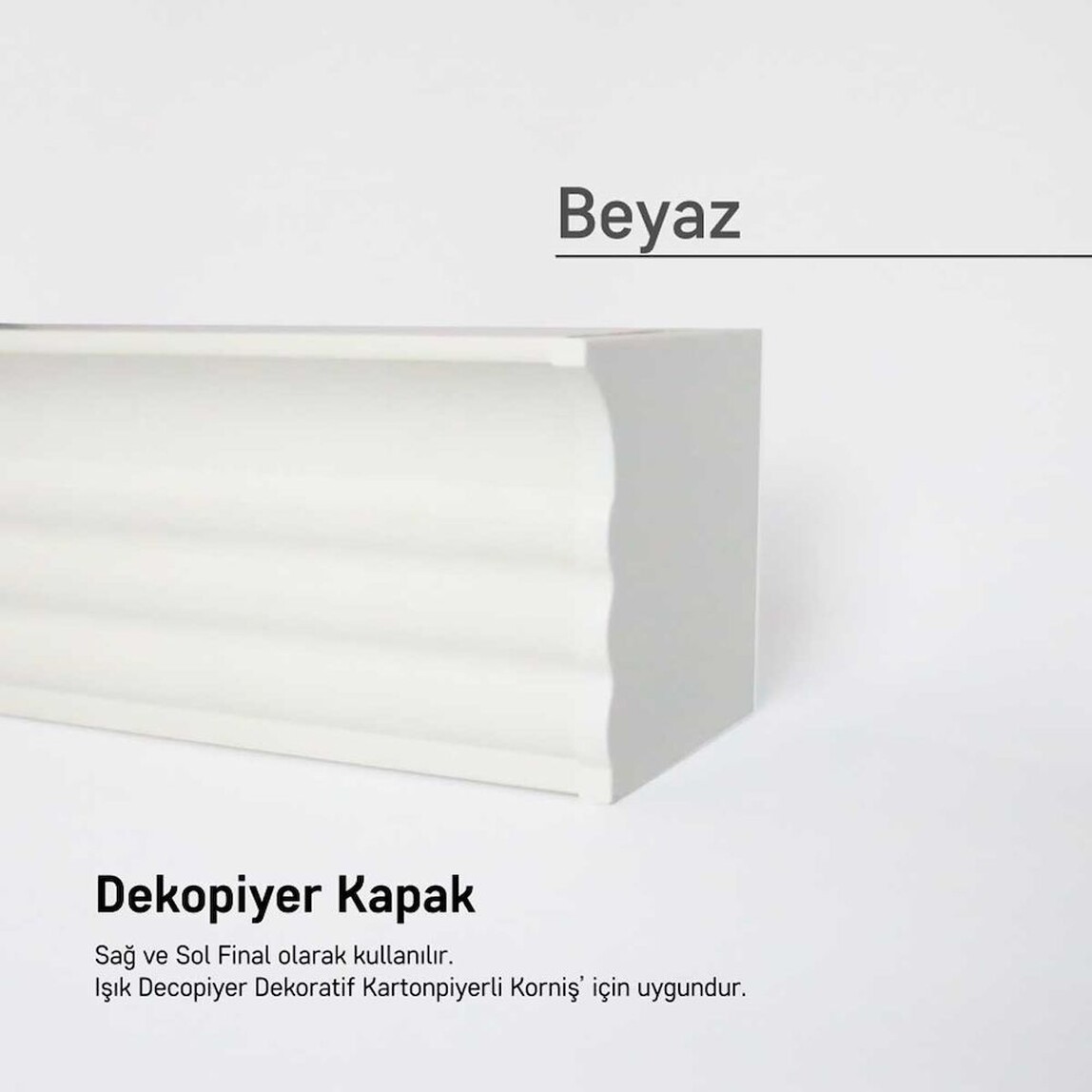    Işık Dekopiyer Işık Kapak Beyaz 2li  