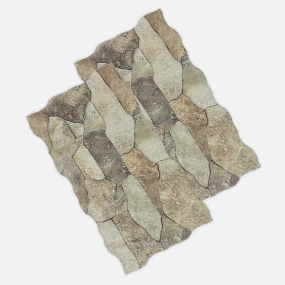 Yurtbay Sırlı Granit Canyon Akar Kenar Karo Oxide 25 x 45 cm 1,04 m2