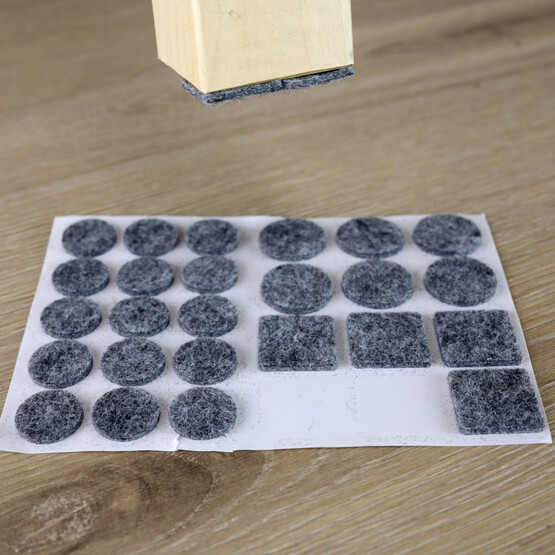 Home Puzzle Gri Keçe Seti 27 Adet 25mm 6Ad/20mm 15Ad/25x25mm 6Ad 