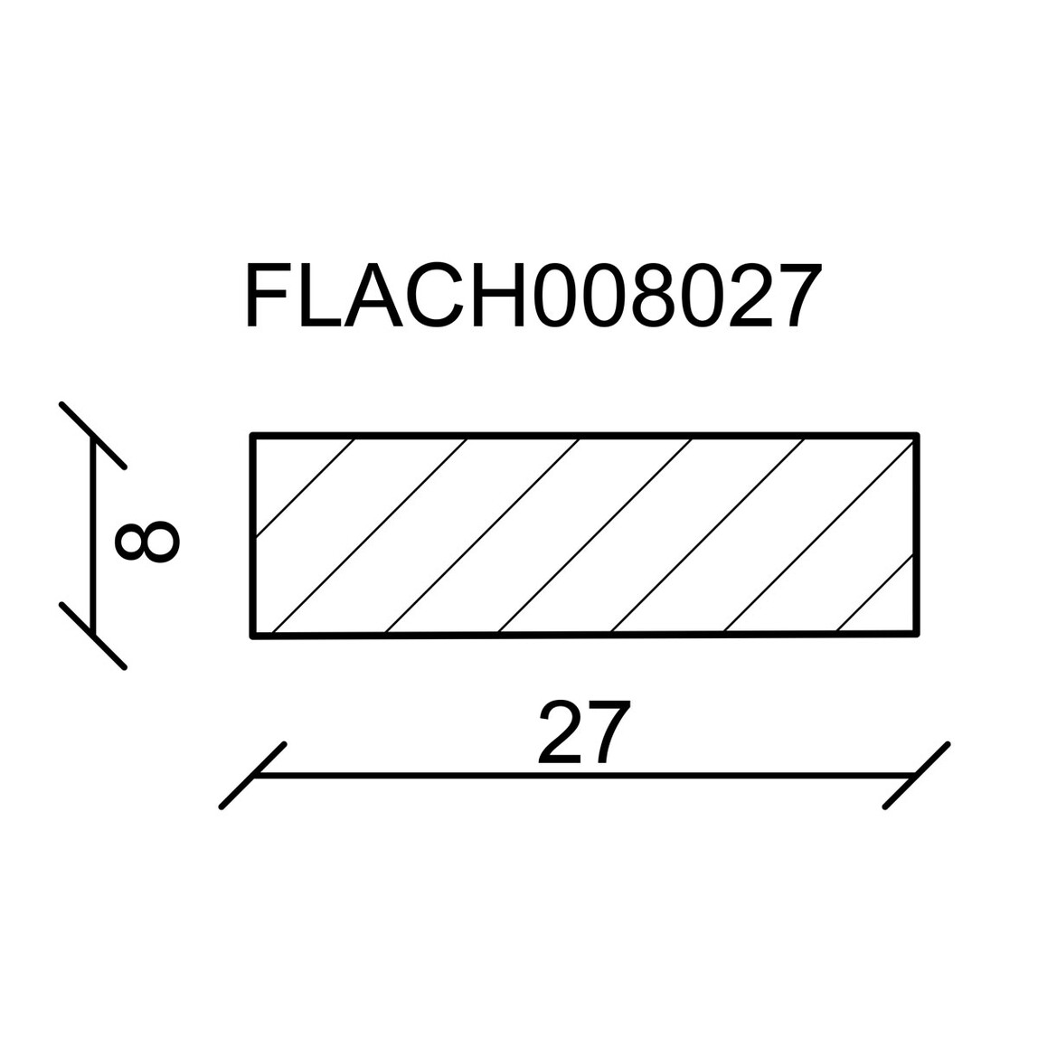    Neuhofer Düz Ahşap Çıta 08x27 mm 240 cm 