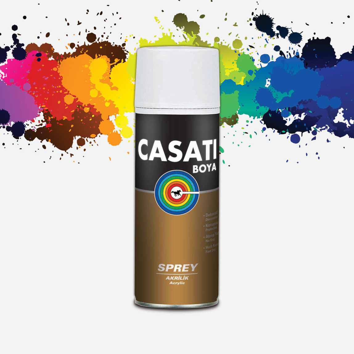    Casati Sprey Düz Çakıl Gri Ral 7032   