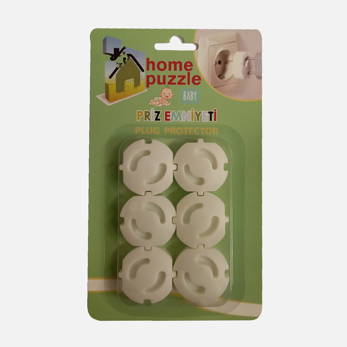    Home Puzzle Priz Emniyet Kapağı 6'lı  