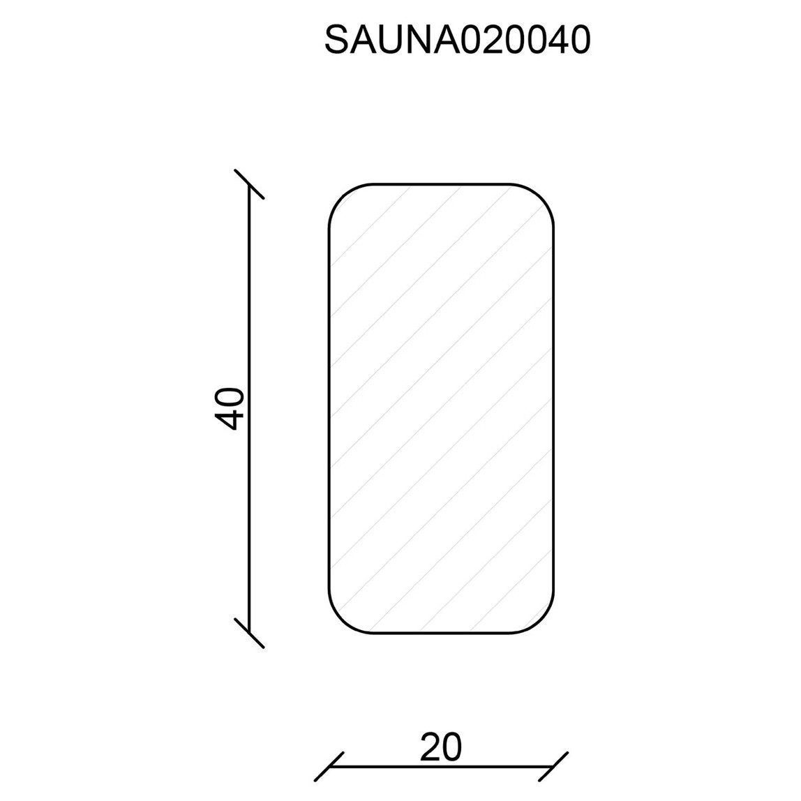    Neuhofer Sauna Çıtası 20x40 mm 240 cm 