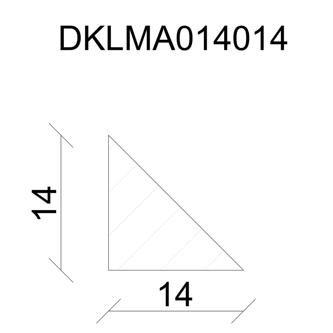    Neuhofer Üçgen Ahşap Çıta  14x14 mm 100 cm  