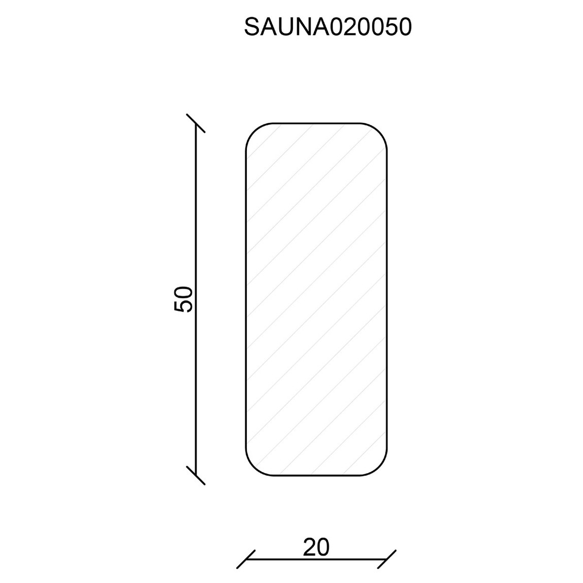    Neuhofer Sauna Çıtası 20x50 mm 240 cm 