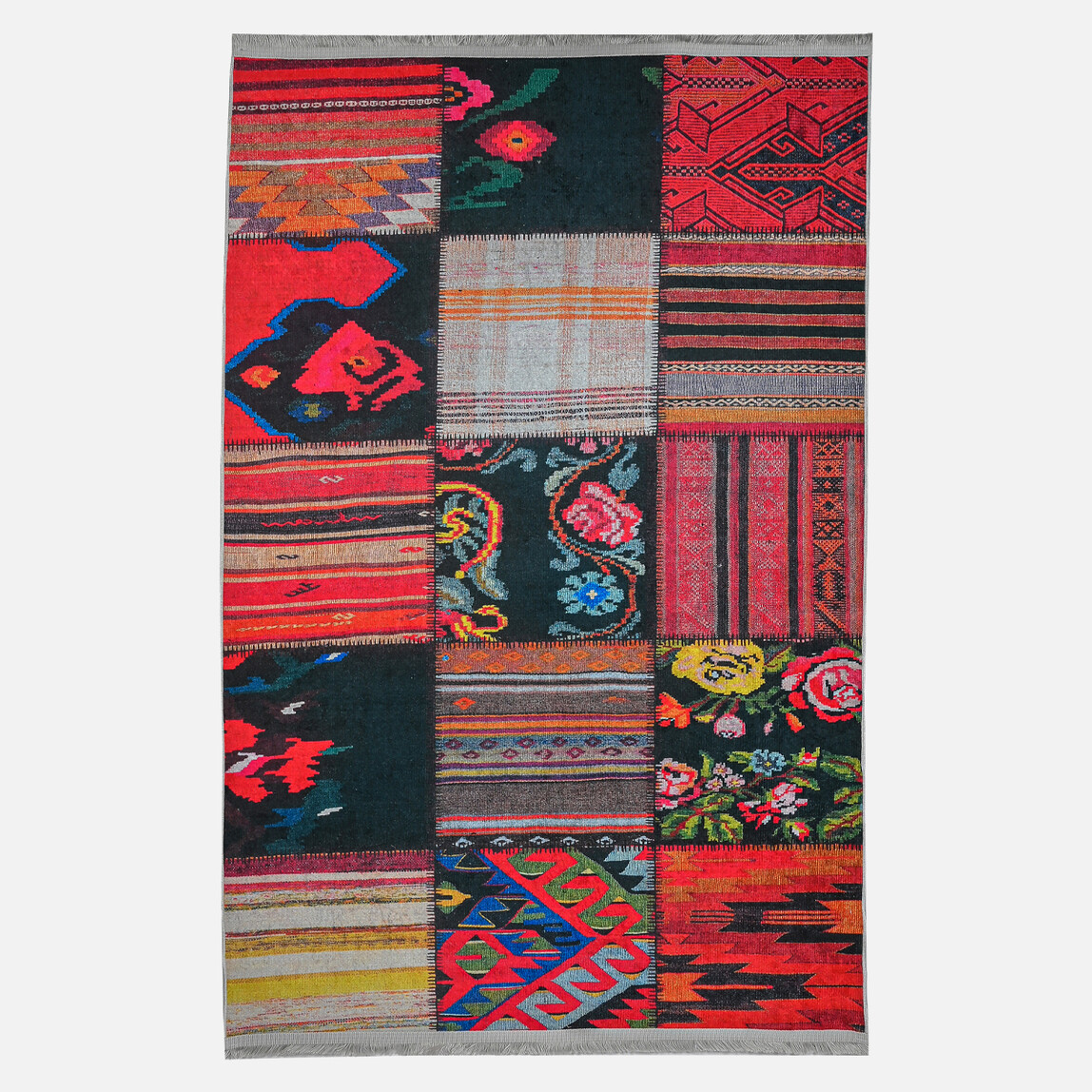    Concepta Capella 23 Dijital Baskılı Saçaklı Kilim 120x180 cm  