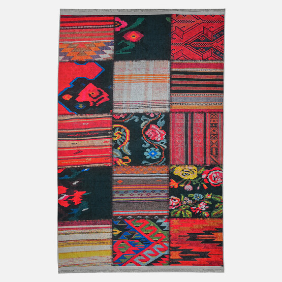 Concepta Capella 23 Dijital Baskılı Saçaklı Kilim 80x300 cm 