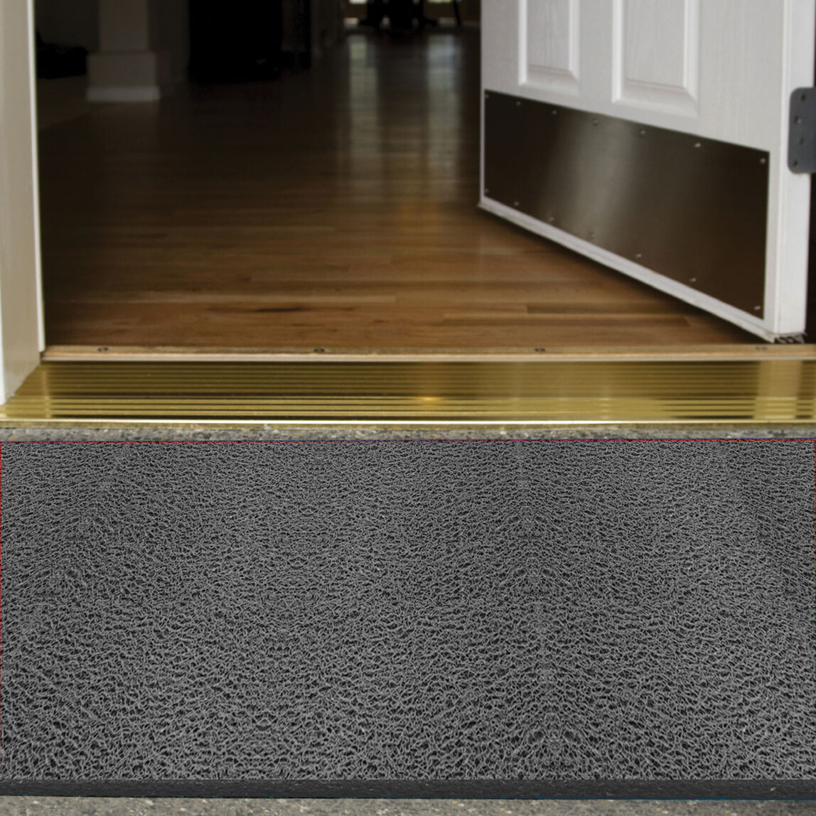    Güven Collection Kıvırcık Dikdörtgen 200 cm14 mm 120x100 cm Paspas Gri 
