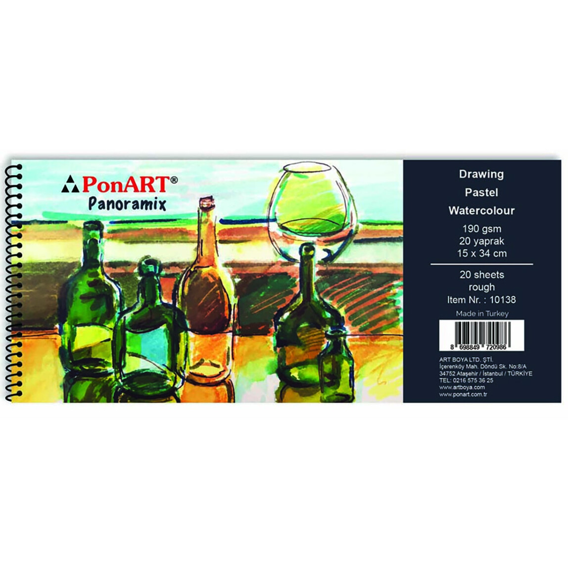    PonArt Panaromix Defter 15x35 cm  