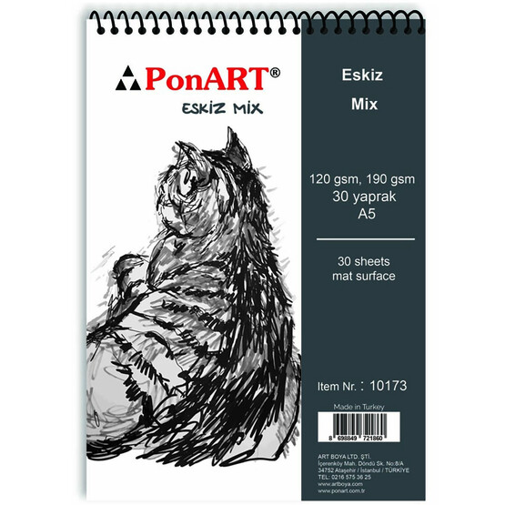 PonArt Eskiz Blok 17 gr 30 Yaprak 