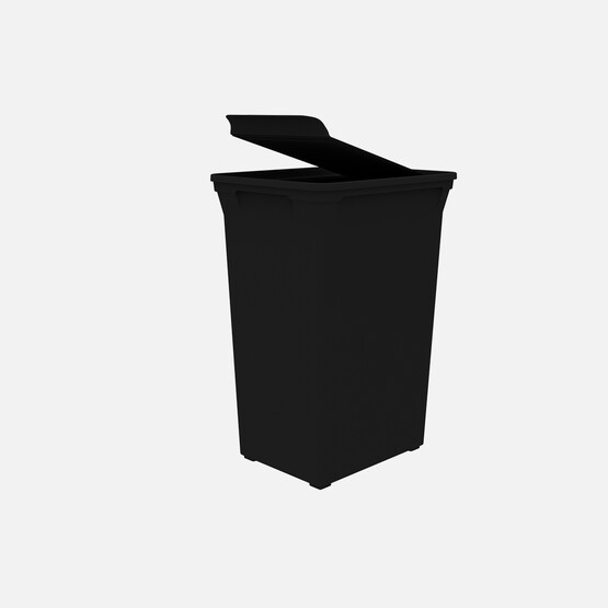 Qutu Q-Trash Çöp Kutusu Siyah 40 L