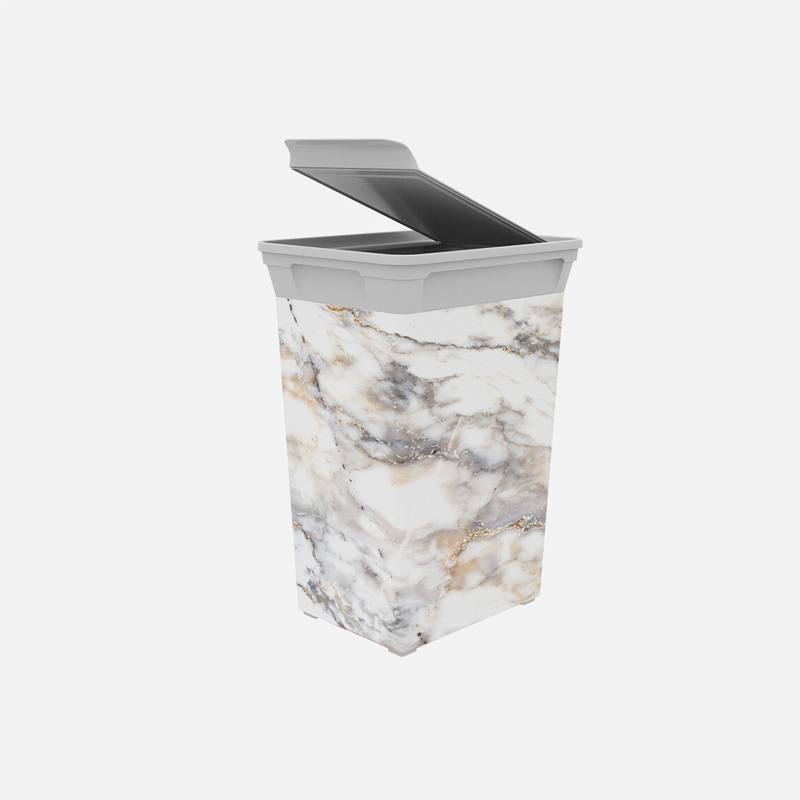    Q-Trash Çöp Kutusu Marble 40Lt  