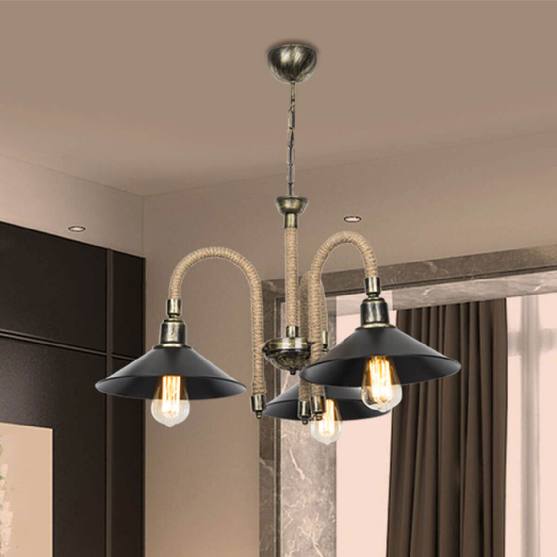    Asz Marta Modern 3'lü E27 Duy Metal Avize  