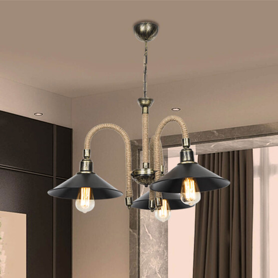 Asz Marta Modern 3'lü E27 Duy Metal Avize 