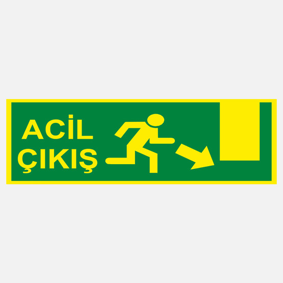 Ekstrafix Yf060 12X25 Fosforlu Acil Çıkış 