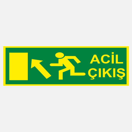 Ekstrafix Yf063 12X25 Fosforlu Acil Çıkış 