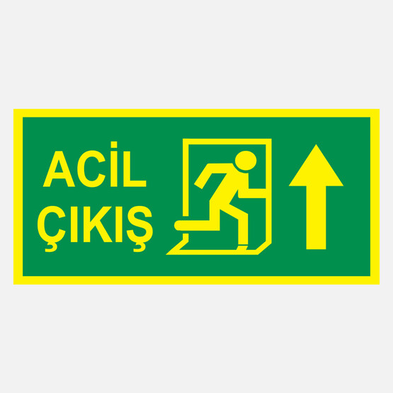 Ekstrafix Yf065 12X25 Fosforlu Acil Çıkış 