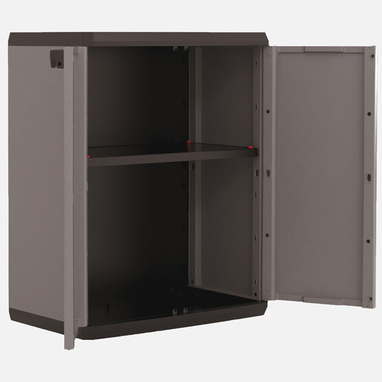 Keter Piu Kısa Tek Raflı Plastik Dolap 68x39x83 cm  Antrasit 