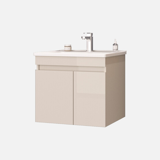 Bonitobagno Capri 60 cm Banyo Dolabı Alt Modül Bej